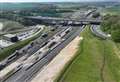 Drone images reveal new A249 lanes for Stockbury Flyover