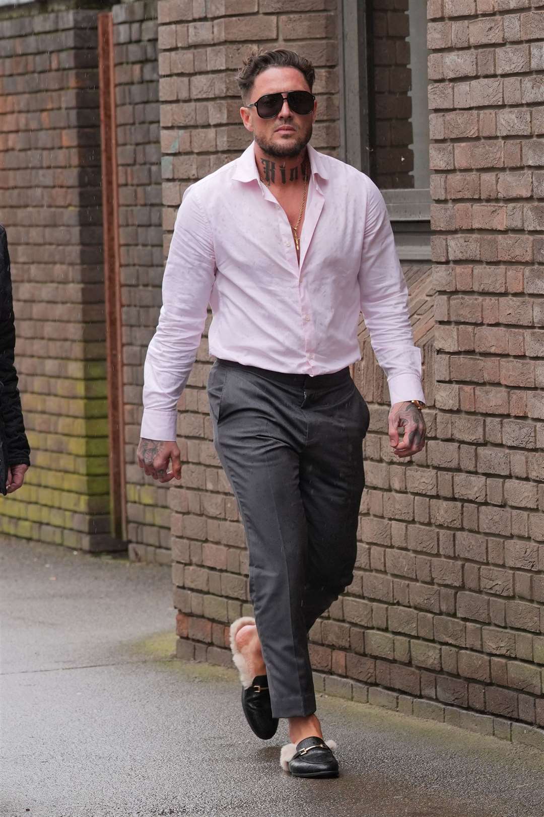 Stephen Bear arrives at Chelmsford Crown Court (Lucy North/PA)