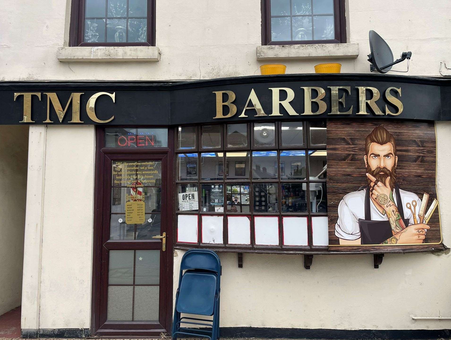 TMC Barbers next to Tesco Express in Canterbury Road, Sittingbourne. Picture: Joe Crossley