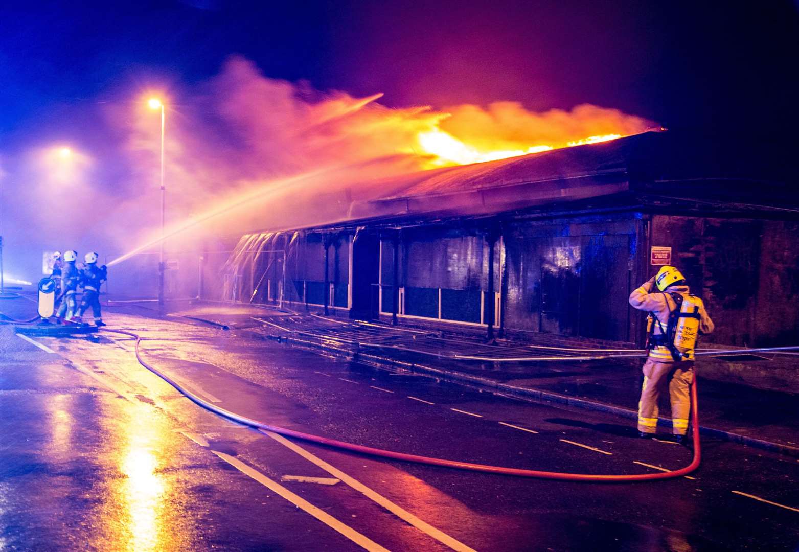 The huge fire at Onyx nightclub on March 8, 2016. Picture: Dan Desborough