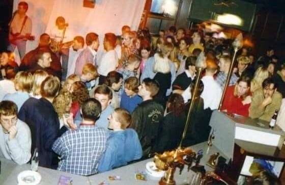 Not a smartphone in sight at The Priz in the 90s... Picture: Kev Goodwin