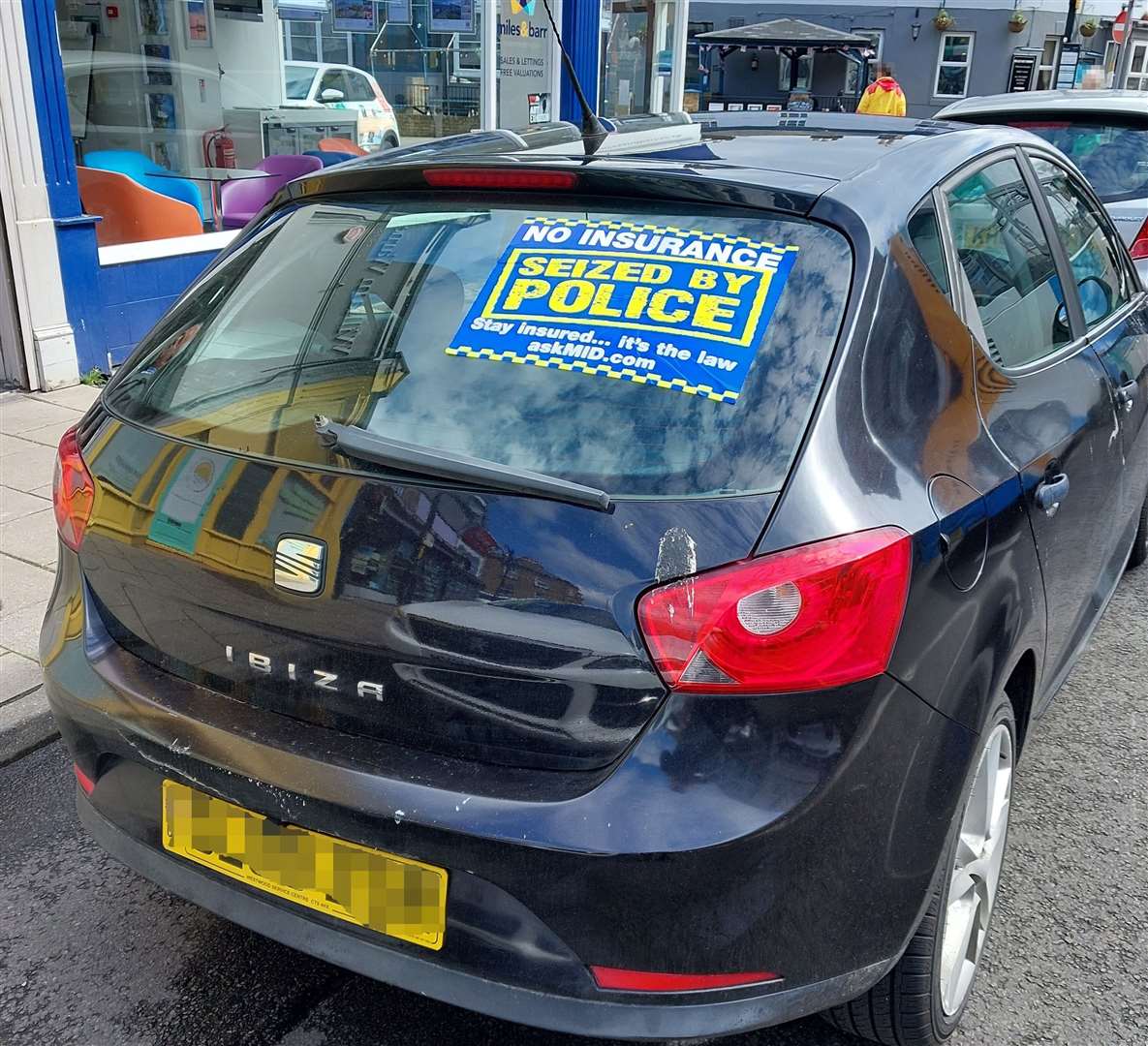 A car seized at Northdown Road, Margate, in a police blitz. Picture: Kent Police