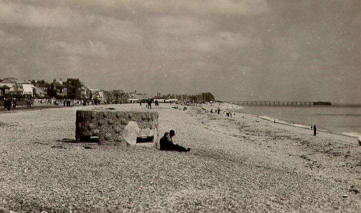 The beach at Walmer - during the war it had barbed wire entanglements, minefields, beach scaffolding and steel anti-tank fence along the prom. Picture: David Collyer